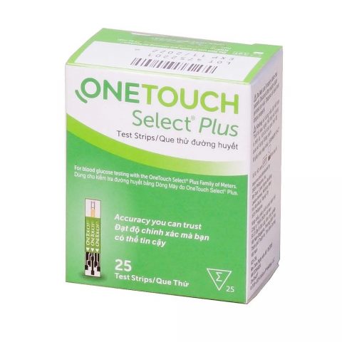 Que thử đường huyết Onetouch Select Plus (25 que)