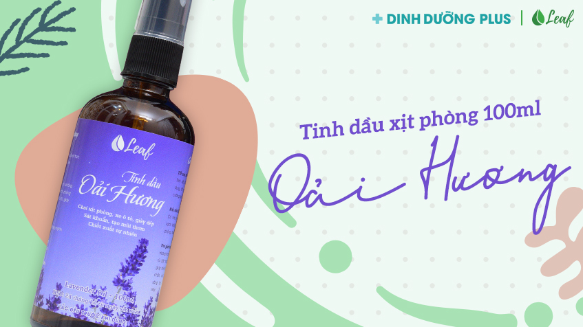 tinh dầu oải hương xịt phòng leaf