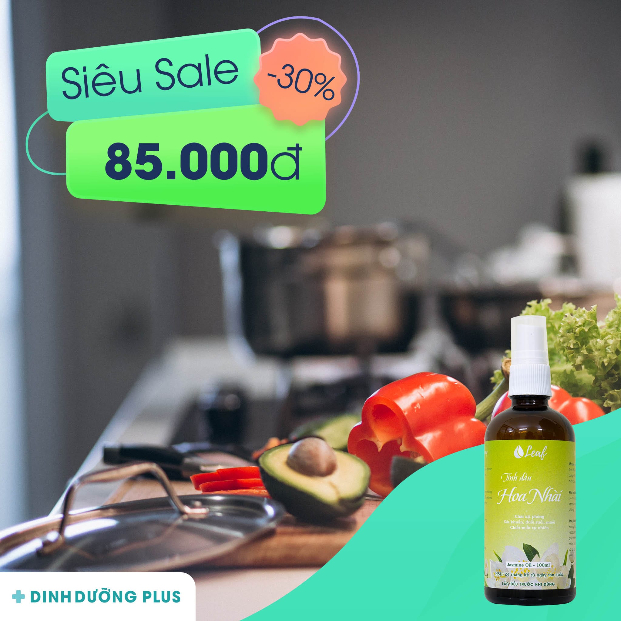 Tinh dầu Hoa Nhài xịt phòng 100ml - Ảnh 5