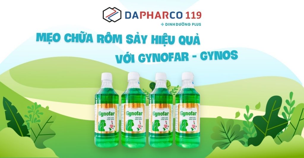 mẹo chữa rôm sảy với gynofar gynos