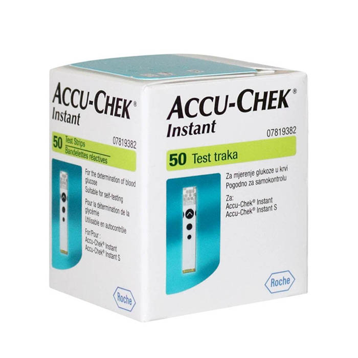 dùng que thử đường huyết Accu-Chek Instant 1