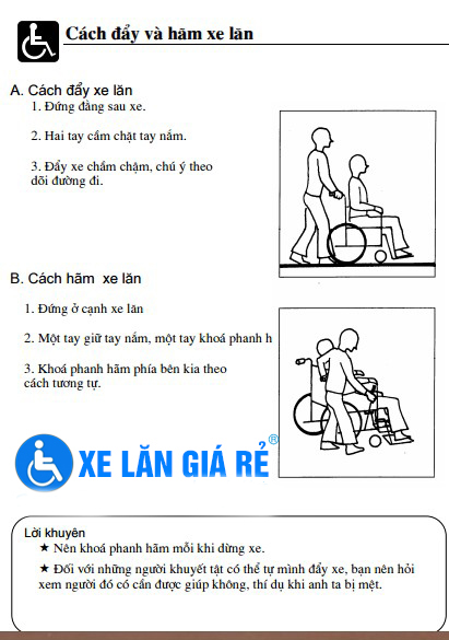 Hướng dẫn cách kiểm tra vận hành xe lăn - Cửa hàng bán xe lăn tại Đà Nẵng