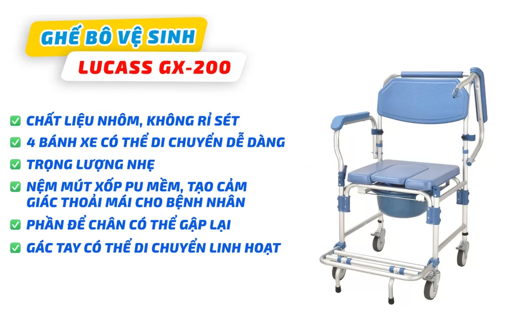 Ghế bô vệ sinh Lucass GX-200